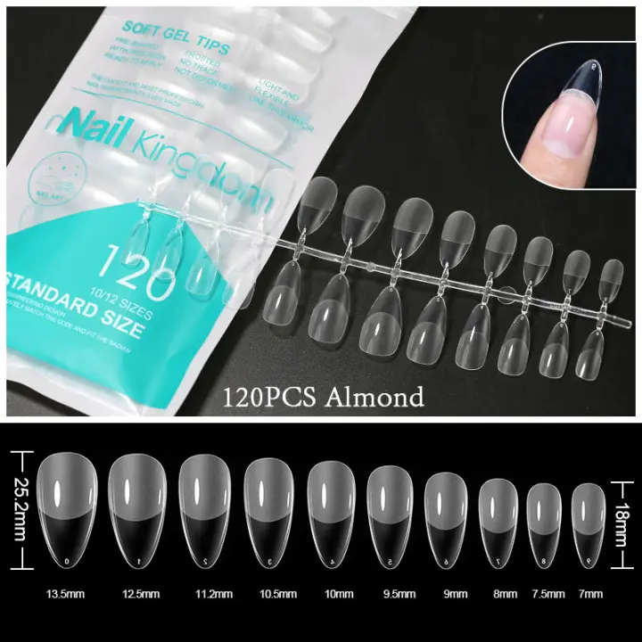 Puntas de uñas postizas, tabla de Arte de extensión acrílica esculpida, cubierta completa, molde de construcción rápida de dedos falsos, juego de herramientas de manicura - 1