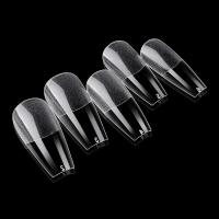 120 tacones altos transparentes sin marcas de glaseado/almendra/gel cápsula americano cuadrado X sistema de extensión de punta de uña falsa ataúd - details 6