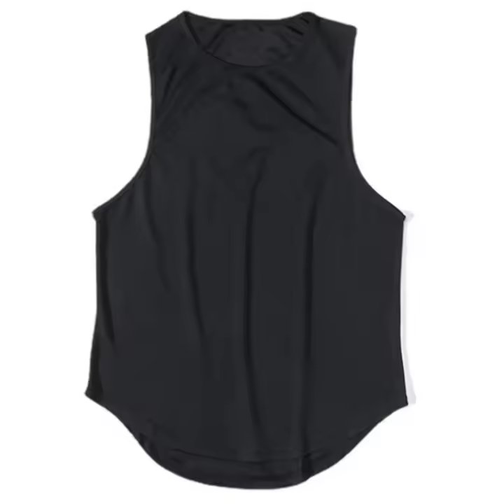 Camisetas deportivas sin mangas de secado rápido para hombre, camisetas sin mangas de malla para correr, entrenamiento, baloncesto, chalecos de gimnasio holgados, verano, maratón - 1