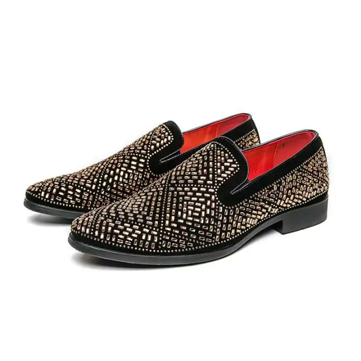 Moda borla cuero oficina negocios casual, zapatos de boda, vestido formal, cuero de fiesta, zapatos de hombre - 1