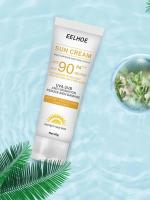Protector solar corporal, crema solar blanqueadora, bloqueador solar femenino, control de aceite protector, crema 90 Max, piel antienvejecimiento, SPF hidratante - details 13