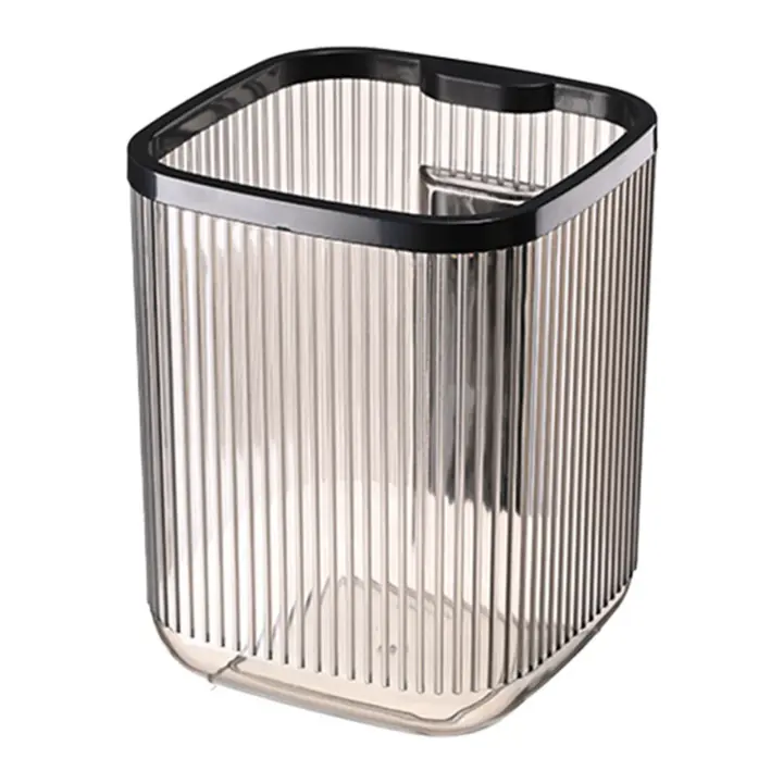 Cubo de basura Circular para escritorio, papelera ligera y portátil de lujo para oficina, dormitorio y cocina - 1