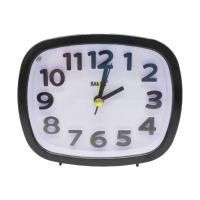 Reloj despertador silencioso con luz y alarma, plástico, función snooze, funcionamiento con pila, 10 x 11,6 x 3,9 cm - details 0