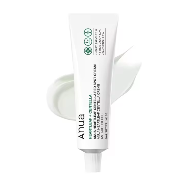 ANUA Heartleaf Centella Red Spot Cream, crema hidratante facial para aliviar la piel, niacinamida, centella, pantenol, tratamiento de manchas para pieles sensibles, no comedogénico, cuidado de la piel coreano (30 g/1,05 oz) - 1