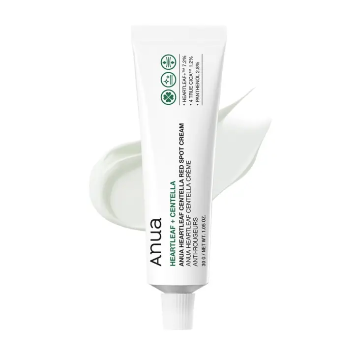 ANUA Heartleaf Centella Red Spot Cream, crema hidratante facial para aliviar la piel, niacinamida, centella, pantenol, tratamiento de manchas para pieles sensibles, no comedogénico, cuidado de la piel coreano (30 g/1,05 oz) - 1