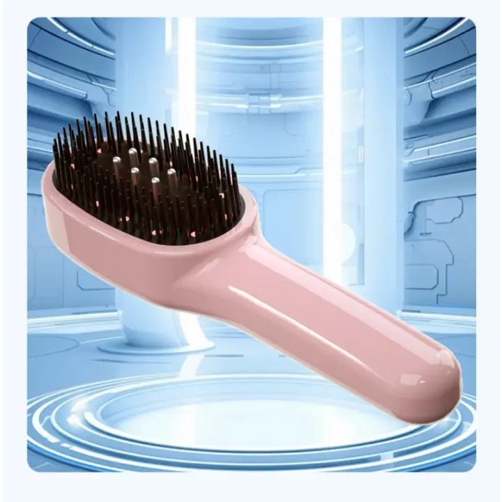 Peine de Cabello Portátil Moderno Masajeador de Cabeza con Bola de Rodillo de Luz Roja para Terapia de Cabeza Material de Plástico - 1
