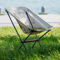 Silla plegable portátil para acampar, estructura totalmente de aluminio, compacta, con bolsa de transporte, senderismo al aire libre, pesca, mochila - details 3