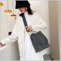 Bolso de Cubo de Cuero Temporado Bolso de Hombro de Moda de Ante Gran Capacidad Bolso Casual Retro - details 16