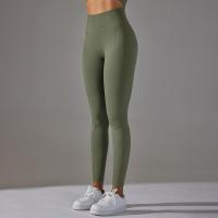 Pantalones de yoga para mujer, con cintura fruncida, pantalones de gimnasio, mallas de entrenamiento para mujer - details 25
