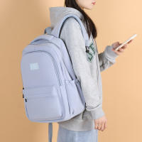 Mochila Impermeable De Alta Capacidad Para Mujer Estilo Universitario Con Portátil Bolsa De Viaje Para Niñas Diseño Lindo Y Moderno - details 15