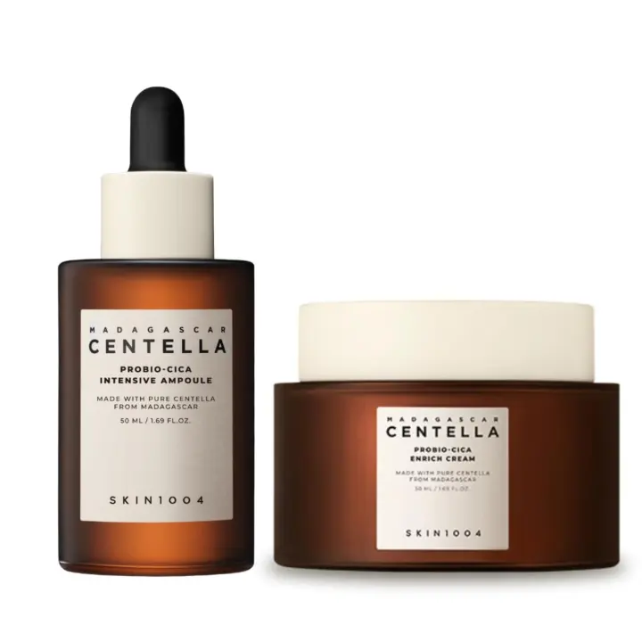 SKIN1004 Intensive Sparkle de Madagascar Ampolla de 50 ml y crema enriquecedora Probio-Cica incluidas - 1
