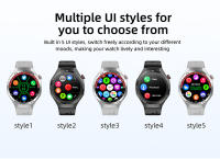 El nuevo reloj inteligente de salud GT5 PRO cuenta con grabación de ejercicios, monitoreo de salud, llamadas telefónicas, escucha de música y operación con pantalla táctil completa. - details 10