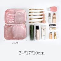 Bolsos de mano de lavado suave para mujer, bolsas de almacenamiento de gran capacidad, estuche de aseo multifuncional, bolsa de maquillaje, bolsa de cosméticos de terciopelo, bolsas para pintalabios - details 2