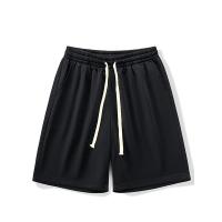 Pantalones cortos de verano para correr para hombre, pantalones cortos deportivos informales para correr, pantalones cortos deportivos holgados y secos con cordón de color sólido para gimnasio - details 1