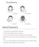 Tendencias de belleza facial Mini masajeador Facial eléctrico Gua Sha masajeador de raspado galvánico máquina de Estiramiento Facial dispositivo de belleza frío caliente - details 14