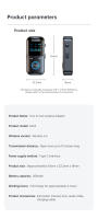 Adaptador de Audio con Bluetooth 5,4, receptor y transmisor, tarjeta TF LED con micrófono, fibra óptica, Coaxial, AUX, RCA, SIN controlador, 4 en 1 - details 15