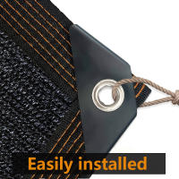 Paño de sombra Rectangular de protección solar, adecuado para exteriores, piscina, garaje, transpirable y aislado, negro - details 4