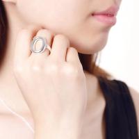 Andara Anillo de Plata Esterlina  Forma O Abierta Ajustable Ideal para Bodas y Banquetes de Damas - details 10