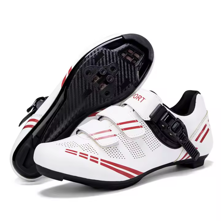 Zapatillas de ciclismo para hombre y mujer, zapatos de bicicleta compatibles con Peloton, Delta, Clip de tacos para ciclismo de carretera, interior y exterior, Pedal de gran tamaño - 1
