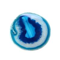 1 Uds. Losa de ágata roja, azul y púrpura de 70-90g, posavasos de cristal Mineral de amatista, borde galvanizado, rebanada de ágata geoda - details 21