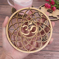 Posavasos hechos a mano, decoración de pared del hogar, flor de la vida cortada con láser, estera de energía, letrero de pared de madera, rebanada, Base de madera, forma de flor de la vida - details 20