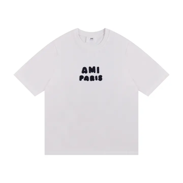 2025 AMI Primavera/Verano Nueva Camiseta, con todos los detalles y artesanía compleja meticulosamente replicada. Puedes elegir entre cuatro colores. - 1