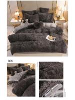 Conjunto de Cama de Terciopelo de Mink de Lujo para Otoño-Invierno Funda de Edredón de Reina, Sábanas, Almohadas Rosa de Alta Calidad - details 34