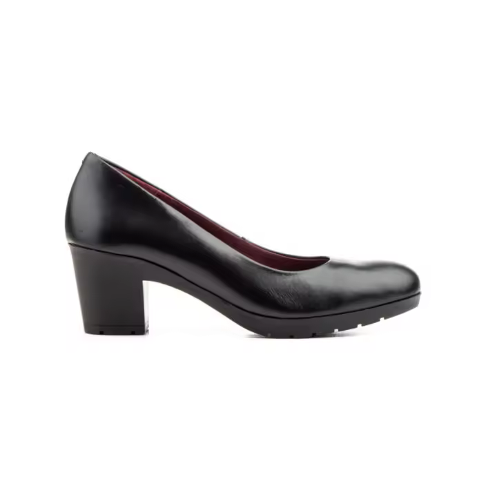 Zapatos Salones negros de piel de Morxiva Piel Piel Piel acolchada - 1