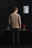 Chaqueta de cocina, uniforme de Catering, ropa de Chef de manga corta, camarera de Hotel, restaurante, ropa de trabajo, panadería, abrigo de Chef de Sushi, camisa de cocina - details 8