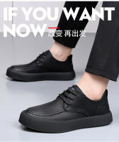 Zapatos de herramientas yuppie de moda transpirables y versátiles, zapatos casuales de suela blanda de cuero genuino para hombres - details 0