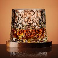 Regalo creativo con taza de cristal Base, rotación 360, vaso de whisky giratorio de 300ML, vaso de cristal para ron - details 4