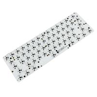 Teclado mecánico GK61, placa base PCB, enchufe caliente GH60RGB, música rítmica, cable inalámbrico blanco - details 0