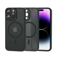 Funda de Teléfono Magnética Profesional MagSafe de Carcasa Dura a Prueba de Golpes para iPhone 14 12 13 15 Pro Max/Plus Carga Inalámbrica Mate Semi-Transparente Anti-choque - details 9