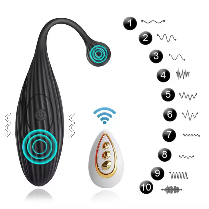 Vibrador Control Remoto de Silicona Estimulador de Punto G para Mujeres Juguete Sexual Adulto - 1