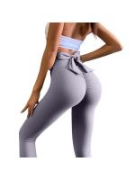 Pantalones de yoga nude sin costuras para mujer, ropa de fitness y deportes, lifting de cadera, melocotón, pajarita, sólido - details 9