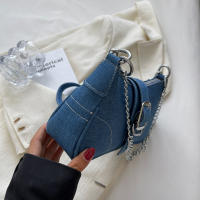 Bolso de Hombro Denim de Alta Calidad Bolso Messenger Retro para Mujeres - details 10