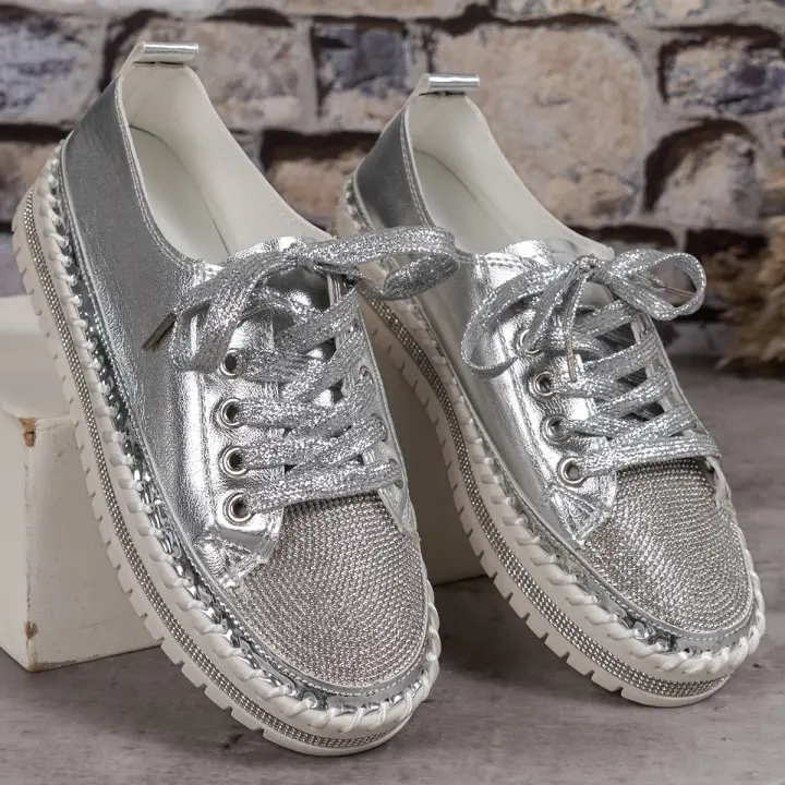 Zapatillas de Encaje Casuales para Mujer Moda en Tus Pies - 1