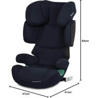 Silla de coche infantil Solución, Para coches con y sin, De 3 a 12 años aprox. (100 - 150 cm), De 15 a 50 kg aprox., Negro (Negro puro) - details 42