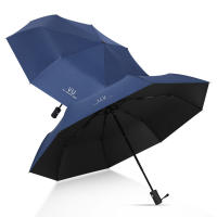 Paraguas resistente al viento, compacto, impermeable, plegable, de viaje, a prueba de viento, para hombres y mujeres, , Clásico - details 0