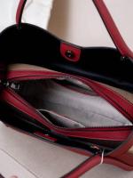 Bolso de hombro de moda para principios de primavera de 2025, bolso de negocios informal y versátil para viajeros, bolso de hombro a cuadros de cuero genuino - details 4