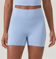 Pantalones cortos deportivos de Yoga, pantalones cortos de cintura alta para realzar la cadera, Fitness, correr, pantalones cortos de 3 puntos, medias de gimnasio de secado rápido - details 11