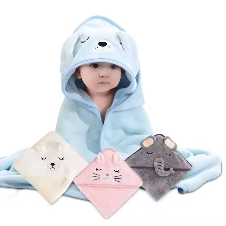 Capa de Baño para Bebé con Capucha, Bata Infantil, Albornoz Para Niños, Batin Niños, Albornoz Bebe, Bata Niña Casa, Albornoz Polar. Bata Piscina, Bata Toalla Niños - 1