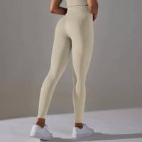 Mujeres sin costuras, leggings deportivos de cintura alta para entrenamiento, correr, fitness, gimnasio, fruncido en el trasero, ropa deportiva - details 33