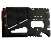 Tarjeta de Crédito Multifuncional EDC Cuchillo de Caza de Bolsillo para Deportes al Aire Libre - details 2