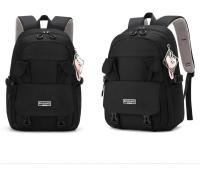 Mochilas escolares de conejo para adolescentes, morrales de gran capacidad, color negro, multifuncionales, para estudiantes univ - details 12