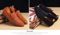 Calcados Marrón Moda Mokasin Marca Vestido de Cuero Zapatos Casuales Puntiagudos Nuevo Estilo de Los Hombres - details 8