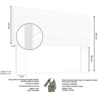 Gabo de Madera Rústico Vintage para Cama (145 x 44 cms.) Estilo Nórdico Crudo sin Pintar - details 17
