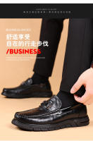 Nuevos zapatos casuales de cuero vacuno de primera capa para hombre, zapatos Doudou transpirables de cuero genuino - details 1