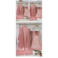 Pijamas Para Mujer, Ropa De Dormir De Seda De Imitación Simple, Camisón Fino, Falda Con Tirantes De Seda De Hielo, Camisón, Conjunto De Dos Piezas - details 9