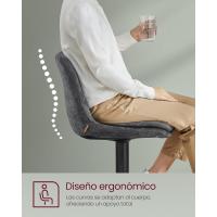 Juego de 2 Taburetes de Bar Sillas Altas Giratorias Regulables en Altura Acolchado PU - details 20